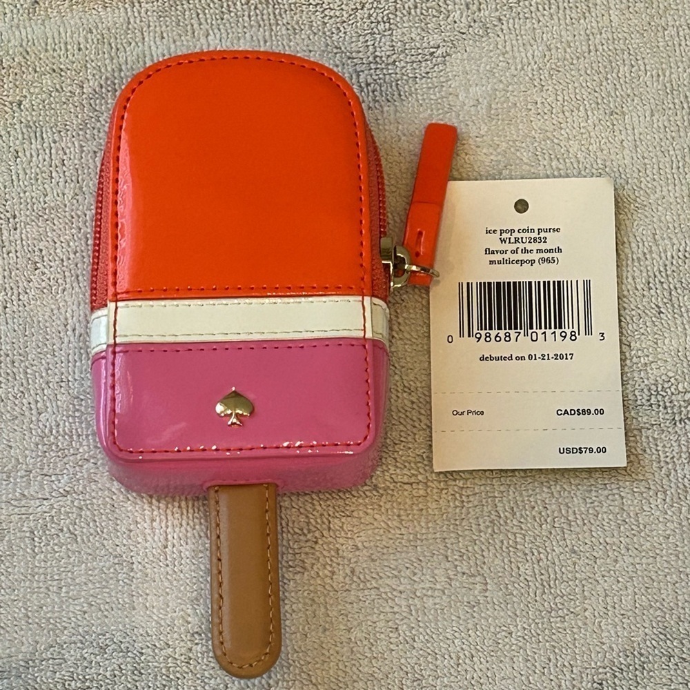 Kate Spade Ice Pop Flavor of the Month coin purse.